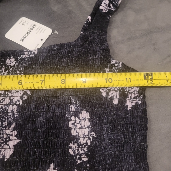 NWT Free People Intimately Hannah Boho Shirred Tiered Tank Top - Picture 10 of 10